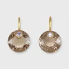 Discount Marie-Hélène de Taillac Small Round Gem Earrings Smokey Quartz/Tanzanite