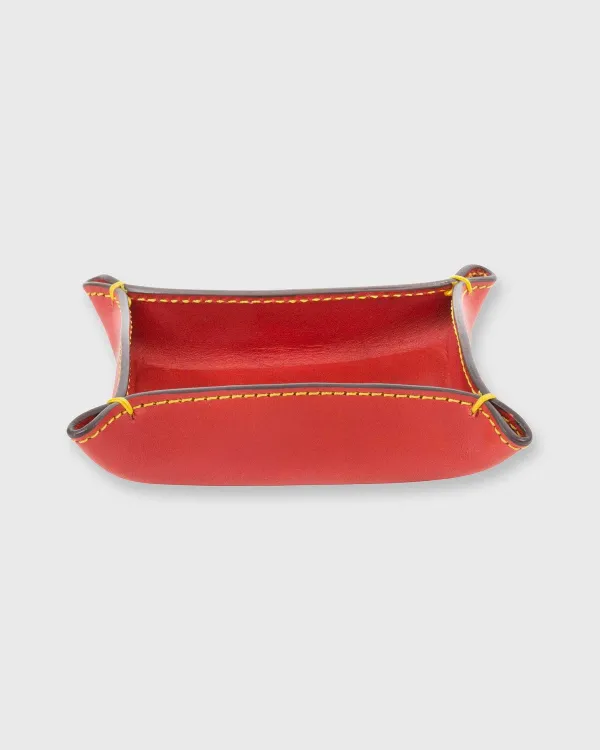 Online Mashburn Small Tray Red Leather