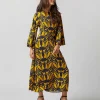 Clearance La DoubleJ Sorella Dress Papyrus Gold Flowy Jersey