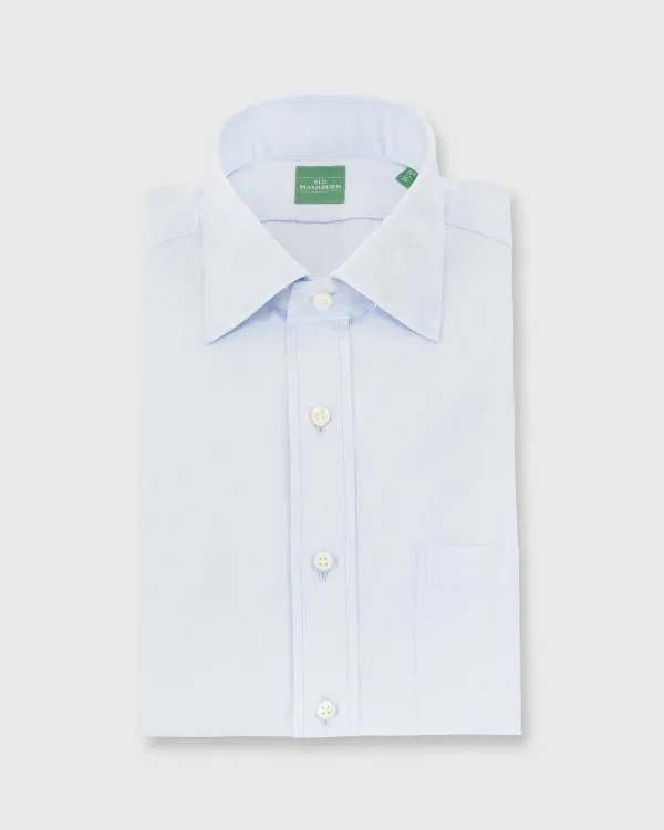 Fashion Sid Mashburn Spread Collar Dress Shirt Sky Poplin