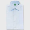 Shop Sid Mashburn Spread Collar Dress Shirt Sky Blue Roxford