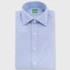 Hot Sid Mashburn Spread Collar Dress Shirt Blue End-On-End