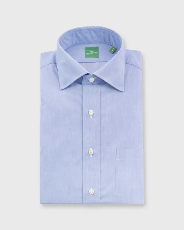 Hot Sid Mashburn Spread Collar Dress Shirt Blue End-On-End