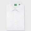 Discount Sid Mashburn Spread Collar Dress Shirt White Poplin