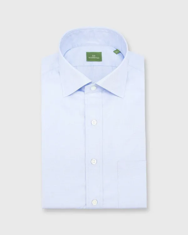 Cheap Sid Mashburn Spread Collar Dress Shirt Sky End-On-End