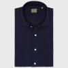 Store Sid Mashburn Spread Collar Sport Shirt Navy Cellulare