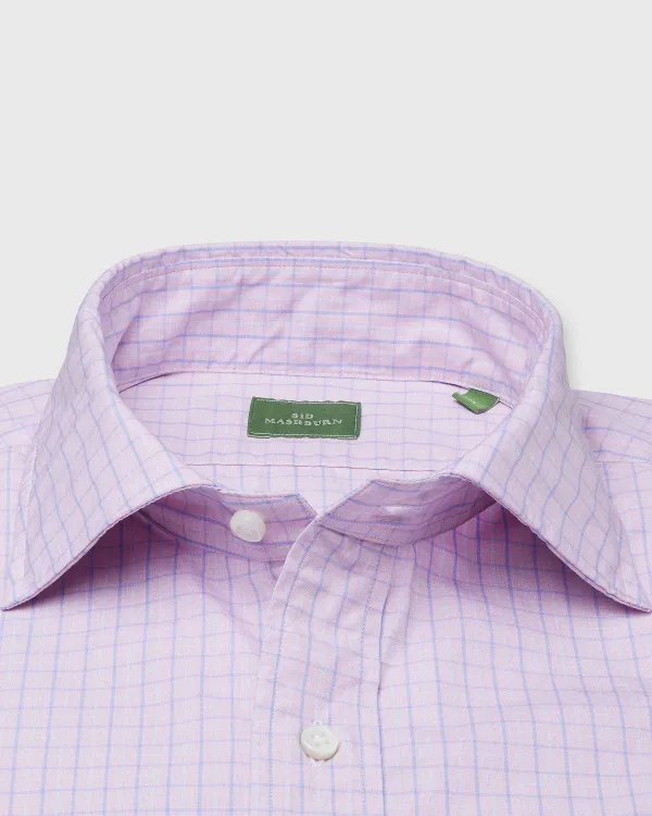 Discount Sid Mashburn Spread Collar Sport Shirt Watermelon/Sky/Blue Tattersall Poplin