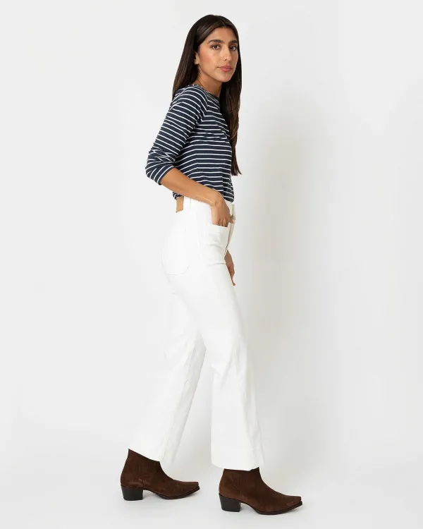 Best Sale Jeanerica St Monica Cropped Jean Natural White