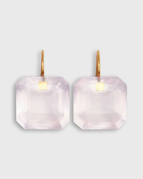 Shop Marie-Hélène de Taillac Summer Earrings Rose Quartz