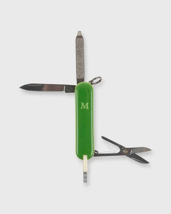 Store Victorinox for Sid Mashburn Swiss Army Knife Green/White Mashburn "M"