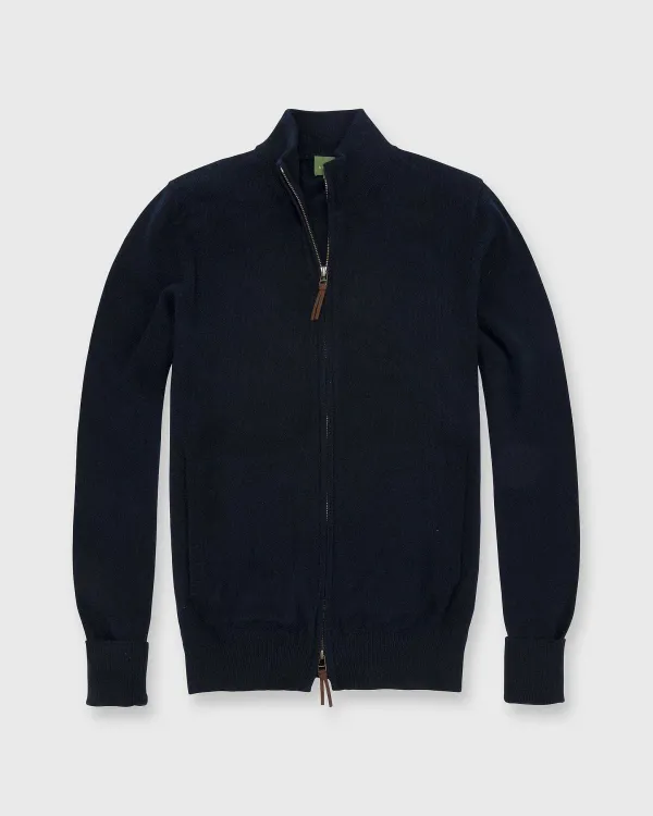 Store Sid Mashburn Track Jacket Sweater Navy Cashmere