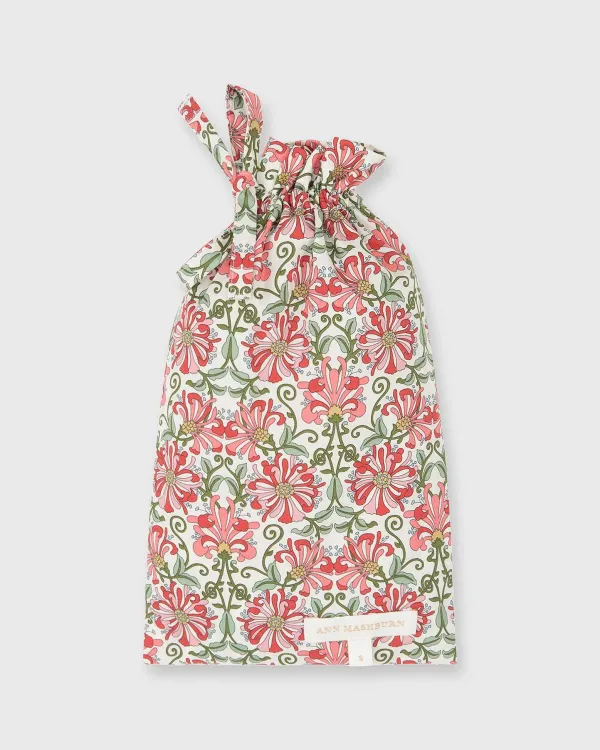 Discount Ann Mashburn Track Short Pink/Red Honeysuckle Liberty Fabric