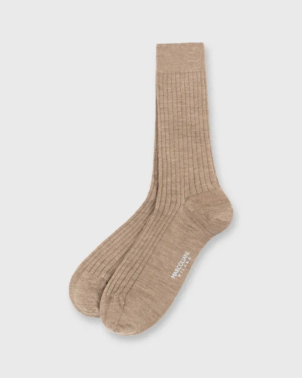 Fashion Marcoliani Trouser Dress Socks Natural Extra Fine Merino