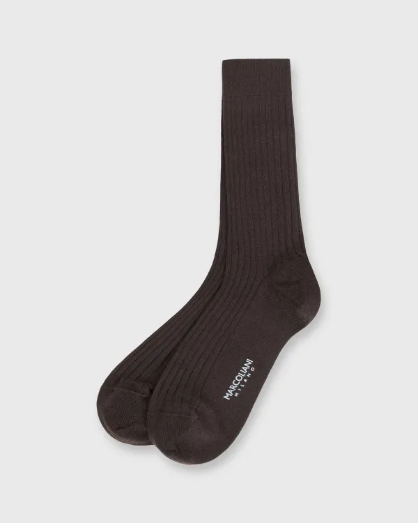 Best Marcoliani Trouser Dress Socks Chocolate Extra Fine Merino