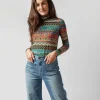 Sale La DoubleJ Turtleneck Giza Turquoise Skinny Jersey