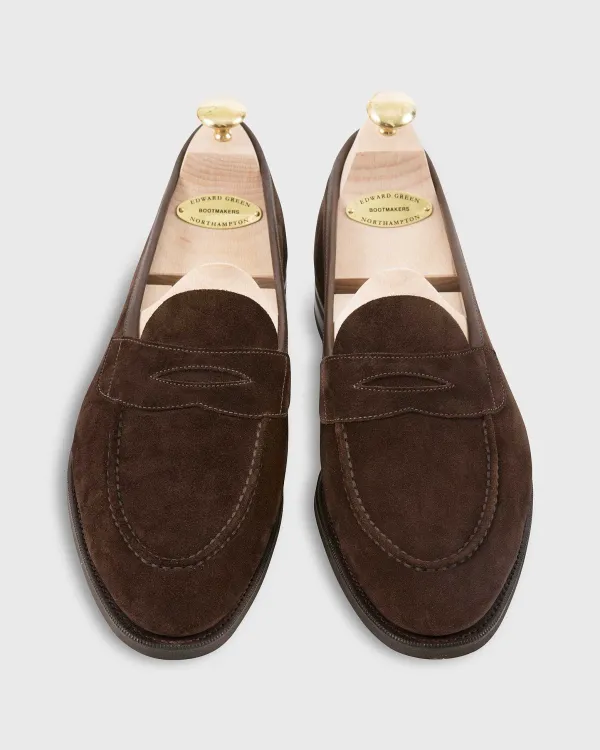 Discount Edward Green Ventnor Unlined Loafer Mocha Suede