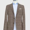 Best Sid Mashburn Virgil No. 2 Jacket Brown Mix/Blue/Bone Windowpane Hopsack