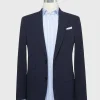 New Sid Mashburn Virgil No. 2 Jacket Navy Seersucker