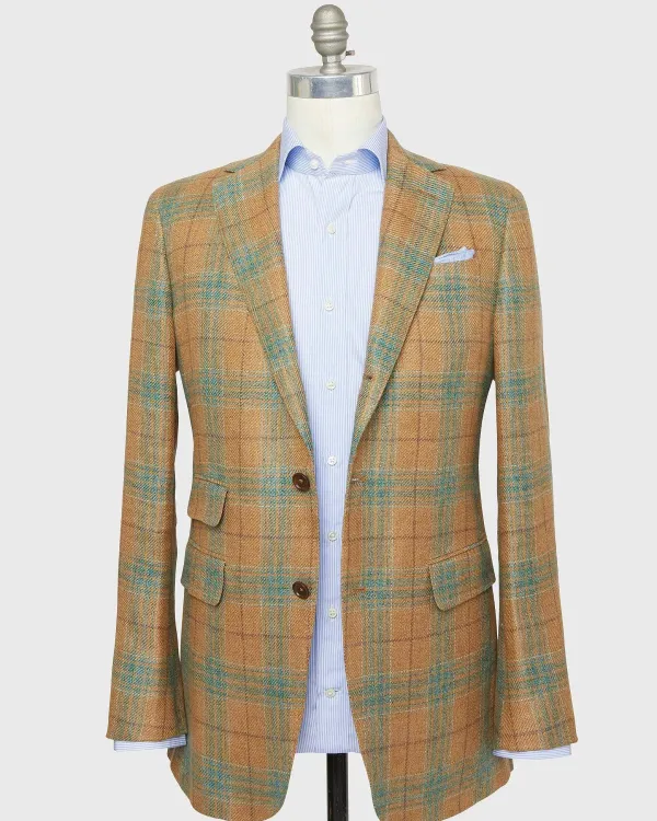 Online Sid Mashburn Virgil No. 2 Jacket Honey/Glade/Mocha Plaid Hopsack