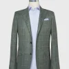 Shop Sid Mashburn Virgil No. 4 Jacket Sage/Sky/Brown Windowpane Twill