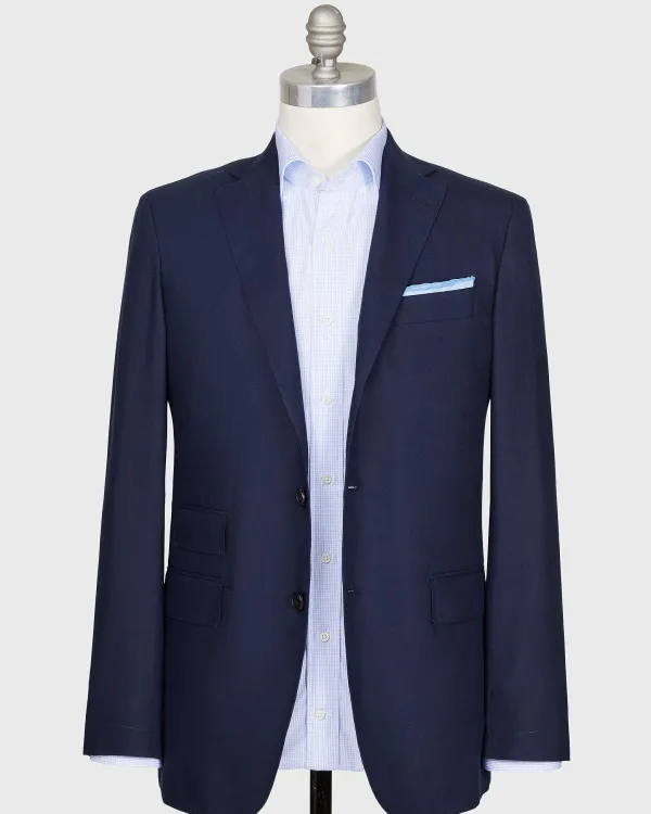 Discount Sid Mashburn Virgil No. 3 Suit Midnight Dupioni Silk Plainweave