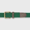 Discount Sid Mashburn 1.25" Woven Elastic Belt Green