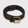 Outlet Sid Mashburn 1.25" Woven Elastic Belt Chocolate