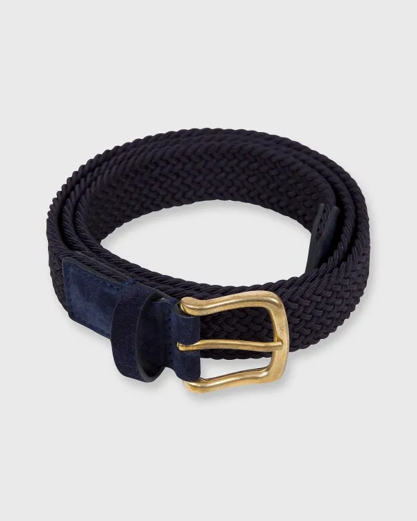 Online Sid Mashburn 1.25" Woven Elastic Belt Navy