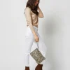 Clearance Ann Mashburn Zip Clutch White Leopard Printed Pony