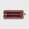 Sale Ann Mashburn Zip Wallet Bordeaux Leather