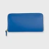 Fashion Ann Mashburn Zip Wallet Cobalt Leather