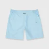 Flash Sale Sid Mashburn Zip-Front Mid-Length Swim Short Sky Nylon