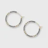 Hot Bluma Project Zoe Hoop Earrings Gunmetal